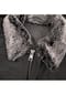 MADDOX Herren Lederjacke Fliegerjacke Lammnubuk schwarz Bild 9