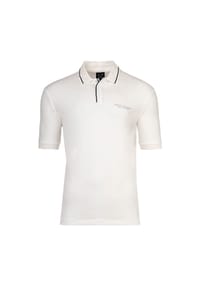 ARMANI EXCHANGE - Herren Poloshirt - Logo, Cotton Stretch, Kontraststreifen - Anthrazit (Chimera)