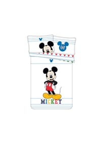 Disney - Kinderbettwäsche – Bettbezug 100x135 cm & Kissenbezug 40x60 cm - Weiß 100x135cm