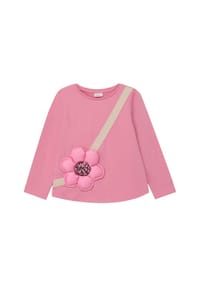 s.Oliver - Langarmshirt, Baumwolle, für Kinder - 4183 LILAC/PINK