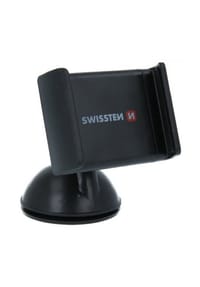 SWISSTEN - Premium Universal Fensterhalter mit 360° Rotation für Smartphones - schwarz 20x15x5cm