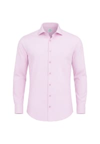 Vercate - Bügelfreies Hemd, Twill Baumwolle, rosa - Hellblau