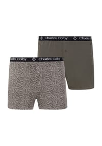 Charles Colby - 2er Pack Boxershorts LORD HAWKINS - khaki