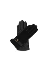 Kazar - Handschuhe aus Wildleder und Glattleder - Schwarz