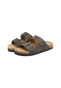 EVERAU® - Herren Leder Sandalen Duck - BLACK