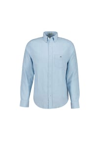 GANT - Herren Hemd - Regular Cotton Linen Shirt, Leinen-Baumwoll-Mix, einfarbig - Beige