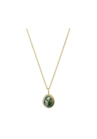NOELANI - Damen mit Anhänger, 925er Silber mit Achat - GOLD