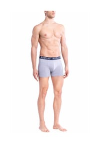 REPLAY - Herren Boxer Shorts, 2er Pack - Trunks, Cotton Stretch - Blau/Schwarz