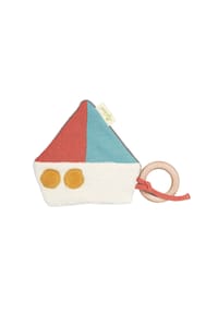 sigikid® - Knistergreifling mit Buchenholzring Green , für Babys - gelb