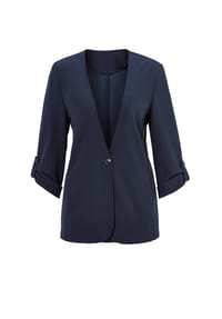 GOLDNER - Blazer mit Cardiganausschnitt - marine