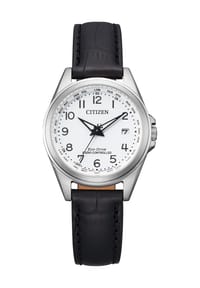 CITIZEN® RADIO CONTROLLED - Damenuhr "EC1180-14A" - SILBER/SCHWARZ