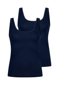 Speidel. - Unterhemd / Top 2er Pack Cotton & More - Beige / dunkelblau