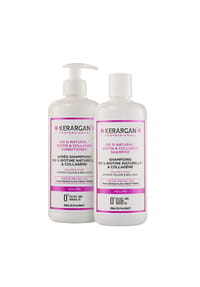 KERARGAN - Volumen-Duo Shampoo & Conditioner mit Biotin & Kollagen - weiß