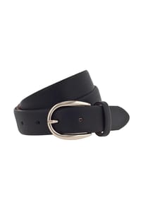 Vanzetti - Ledergürtel, Saffianoleder, Dornschließe, für Damen - black