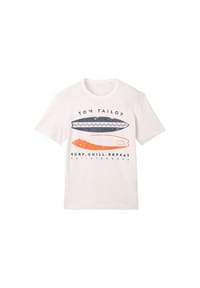 TOM TAILOR - T-Shirt Kurzarmshirt - grün