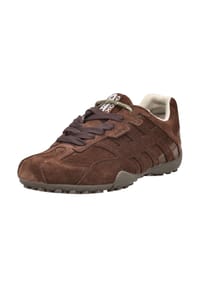 GEOX - Veloursleder Sneaker SNAKE - Dunkelbraun