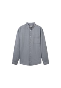 TOM TAILOR - Freizeithemd, Regular Fit, Langarm, Button-Down-Kragen, für Herren - 11075 NAVY