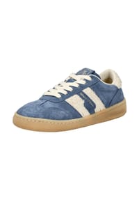 Marc O'Polo - Veloursleder Sneaker - Blau/Beige