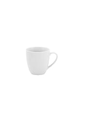 MICHELINO - MICHELINO Kaffeebecher 330ml Serie Amelie Porzellan Weiß - Weiß 3x