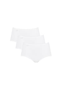 sloggi - 24/7 Midi-Slip, 3er-Pack, Baumwolle, uni, für Damen - haut