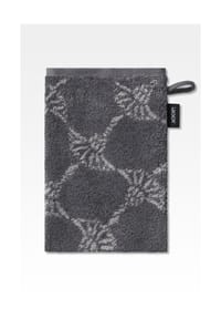 JOOP! CLASSIC CORNFLOWER Waschhandschuh 16x22 cm, Anthrazit - JOOP! CLASSIC CORNFLOWER - Anthrazit