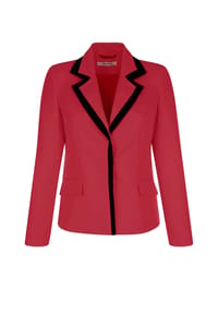 Alba Moda - Blazer mit detaillierten Doppelungen - rot