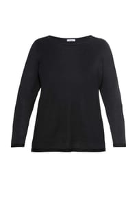 sheego - Longpullover - schwarz
