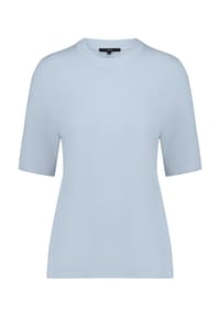 zero - Basic-Strickpullover - Blue Fog