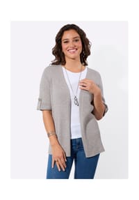 Witt - Strickjacke - erdbeere-weiß-meliert