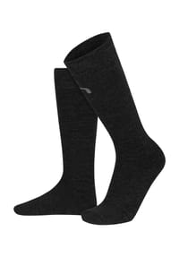 normani® - 2 Businesskniestrumpf aus Merinowolle - Anthrazit
