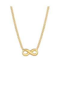 elli. PREMIUM - Halskette Infinity Symbol Unendlichkeit Liebe 585 Gelbgold - Gold
