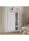 VCM. Stahl Kommode | Sideboard mit Drehtüren | Maße ca. H. 110 x B. 60 x T. 35 cm - Flokas M Bild 9