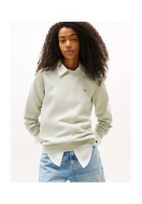 TOMMY Jeans - Sweatshirt, Stickerei, für Damen - 0 YBR WHITE