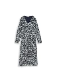TOM TAILOR - Shirtkleid, V-Ausschnitt, für Damen - 39735 BLUE GINKGO
