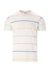 CRUZ - T-shirt austin im coolen Streifendesign - 1002 White