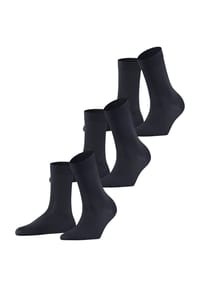FALKE - Cotton Touch Socken, 3er-Pack, für Damen - 3000 BLACK