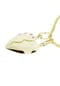 OSTSEE-SCHMUCK® Kette mit Anhänger , geteiltes Herz , Gold 333/000 Bild 2