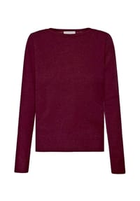 CARTOON - Kaschmir-Pullover mit Rundhalsausschnitt - 4685 D.AUBERGINE