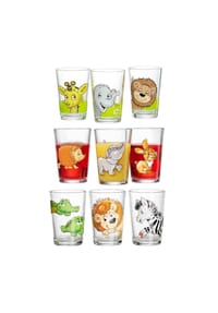 Ritzenhoff & Breker - Kindergläser Dschungel/Wald/Zoo 205 ml 9er Set bunt - bunt