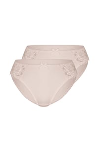 sassa - Slip CLASSIC LACE 2er Pack - dusty grey