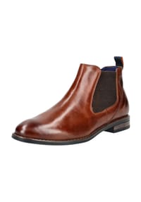 bugatti - Chelsea Boots, Leder, Zuglasche, für Herren - 6300 COGNAC