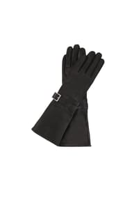 kazar - Elegante lange Handschuhe mit Dekoration - Schwarz