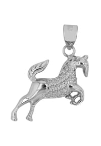 Adelia's Modern Essentials - Anhänger – Pferd Anhänger aus 925 Silber - silber