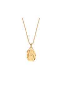 MICHAEL KORS Suri - Michael Kors Damen-Uhrenhalskette „Suri“ aus goldfarbenem Edelstahl mit zwei Zeigern, MK7614 - Gold
