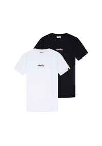 ellesse - Herren T-Shirt 2er Pack - OLLIO 2, Kurzarm, Rundhals, Logo, Baumwolle, einfarbig - Dunkelblau
