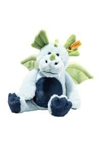 Steiff - Soft Cuddly Friends Kuscheltier "Drache Samu", 28cm - BLAU/GRÜN
