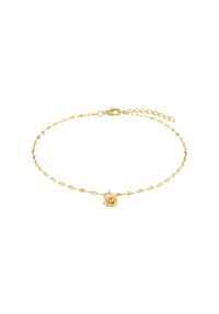 amor - Damen Fußkette, 925er Silber - GOLD