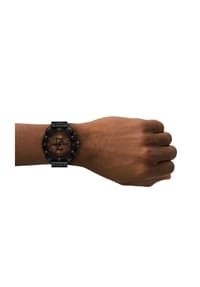 DIESEL® SPIKED - Diesel Herren-Chronograph mit Spikes, schwarze Edelstahluhr, DZ4691 - Schwarz
