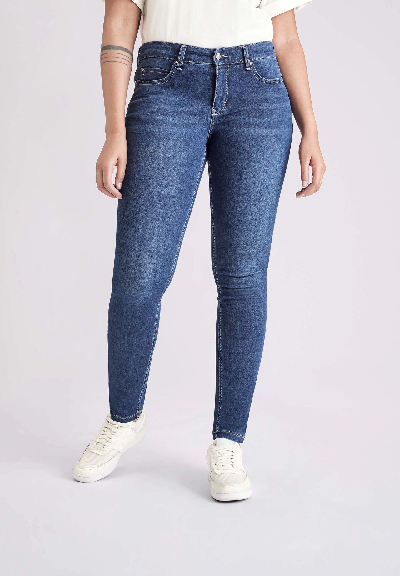 Mac Jeanshose, Slim-Fit, High Waist, FüR Damen, Blau, 44/28
