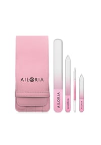 AILORIA - Glas-Nagelfeilenset CONTOUR - türkis